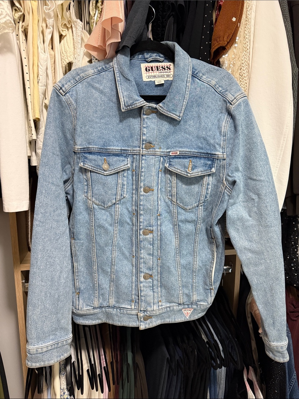 Men’s GUESS Vintage Jean Jacket size large